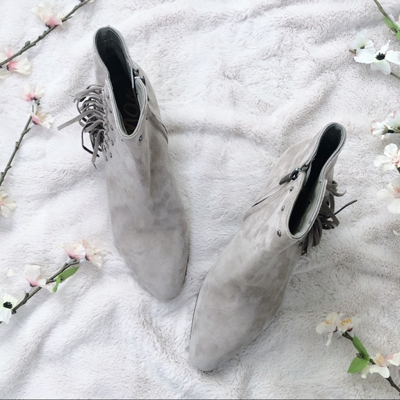 Sam Edelman | NWOT Rudie Studded Fringe Booties 7 - Picture 4 of 5